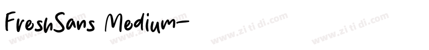FreshSans Medium字体转换